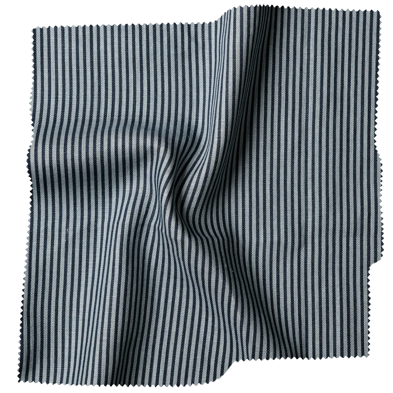 Pinstripe, Indigo Blue