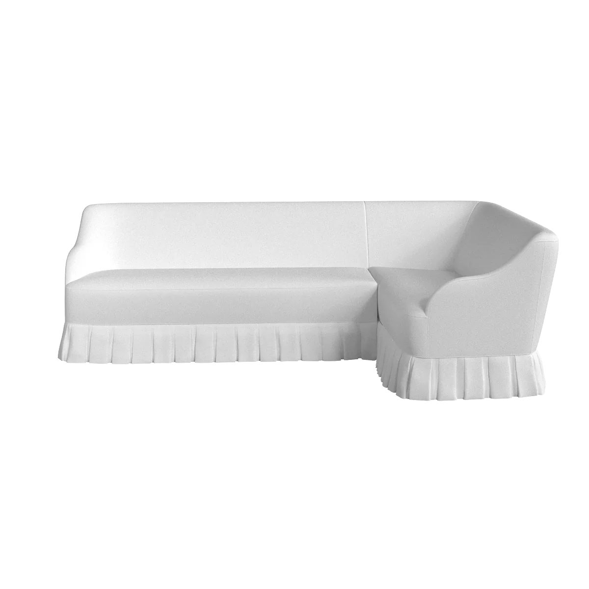 The Box Pleated Eloise Corner Banquette - Image 3
