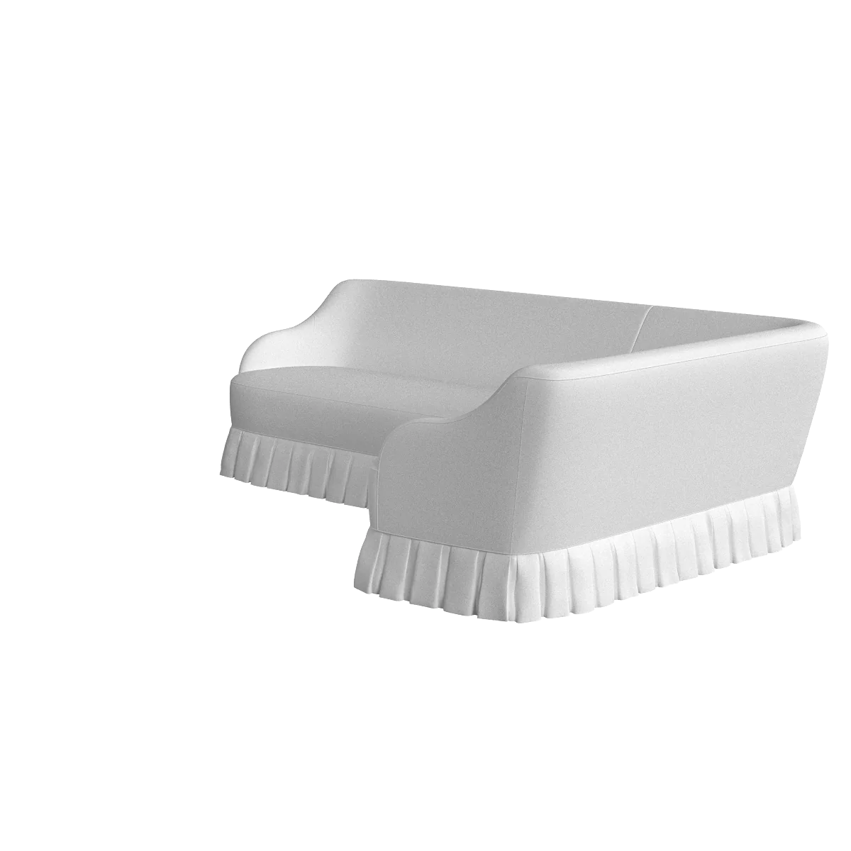 The Box Pleated Eloise Corner Banquette - Image 6