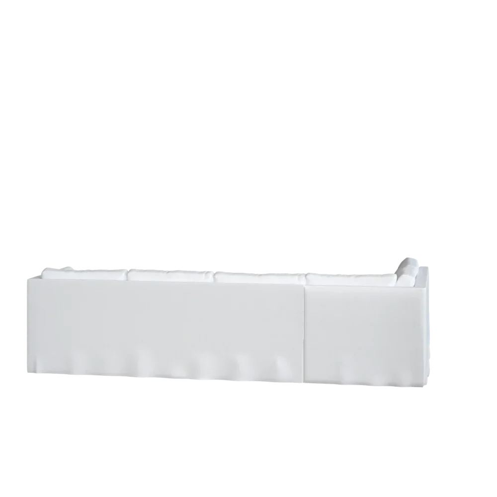 The Bradley Bumper Chaise Sectional - Slipcover Only - Image 11