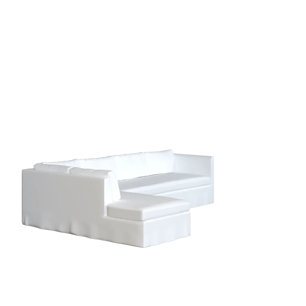 The Bradley Bumper Chaise Sectional - Slipcover Only - Image 19