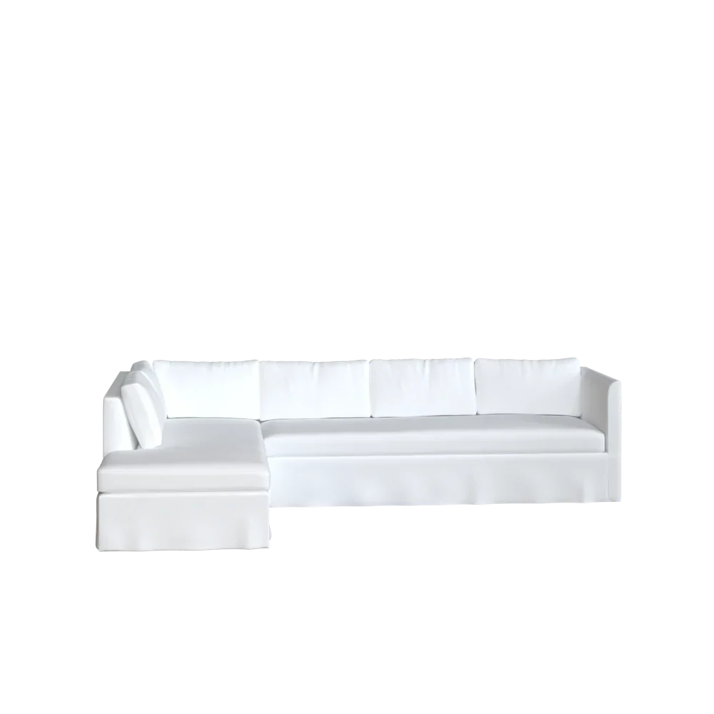 The Bradley Bumper Chaise Sectional - Slipcover Only - Image 22