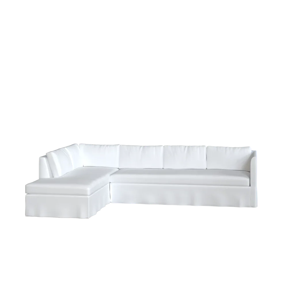 The Bradley Bumper Chaise Sectional - Slipcover Only - Image 23