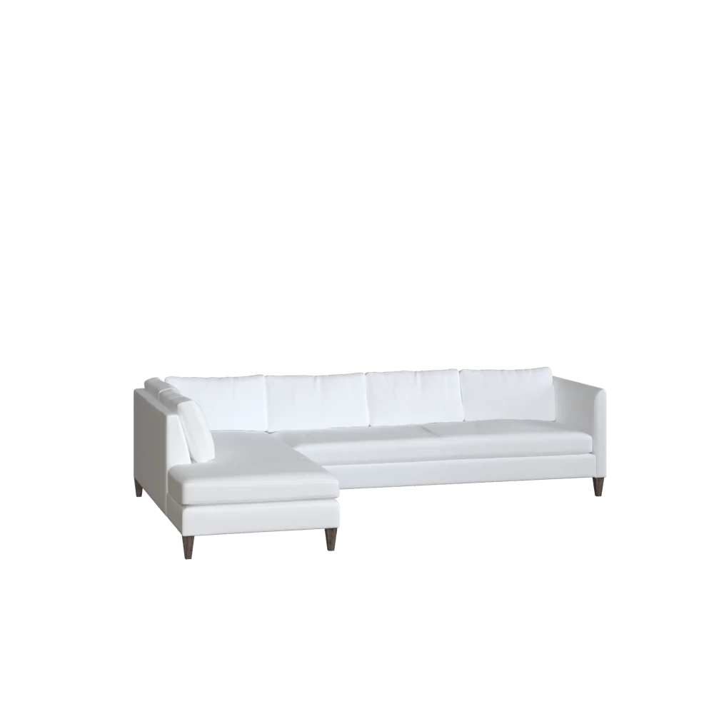 The Upholstered Bradley Bumper Chaise Sectional - Image 5