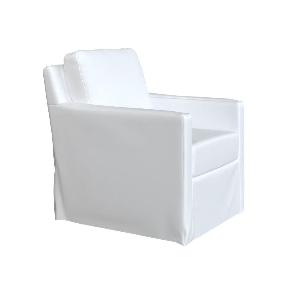 The Slipcovered Nash Swivel or Swivel Glider - Image 18
