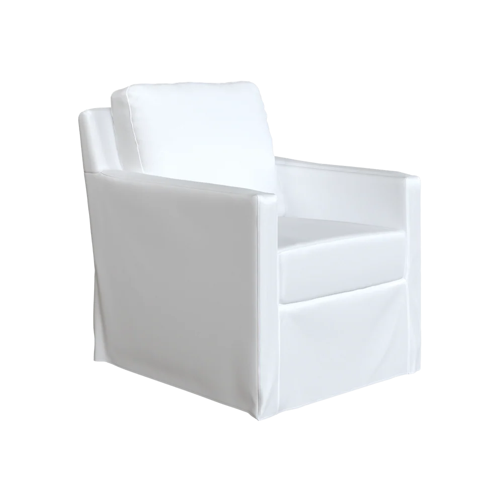 The Slipcovered Nash Swivel or Swivel Glider - Image 19