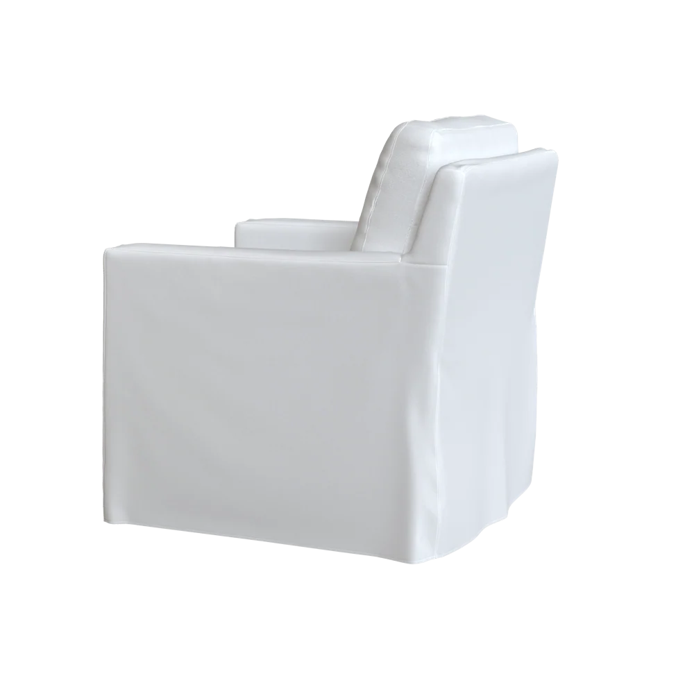 The Slipcovered Nash Swivel or Swivel Glider - Image 6