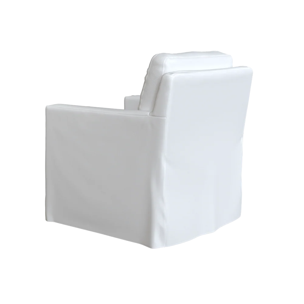 The Slipcovered Nash Swivel or Swivel Glider - Image 7