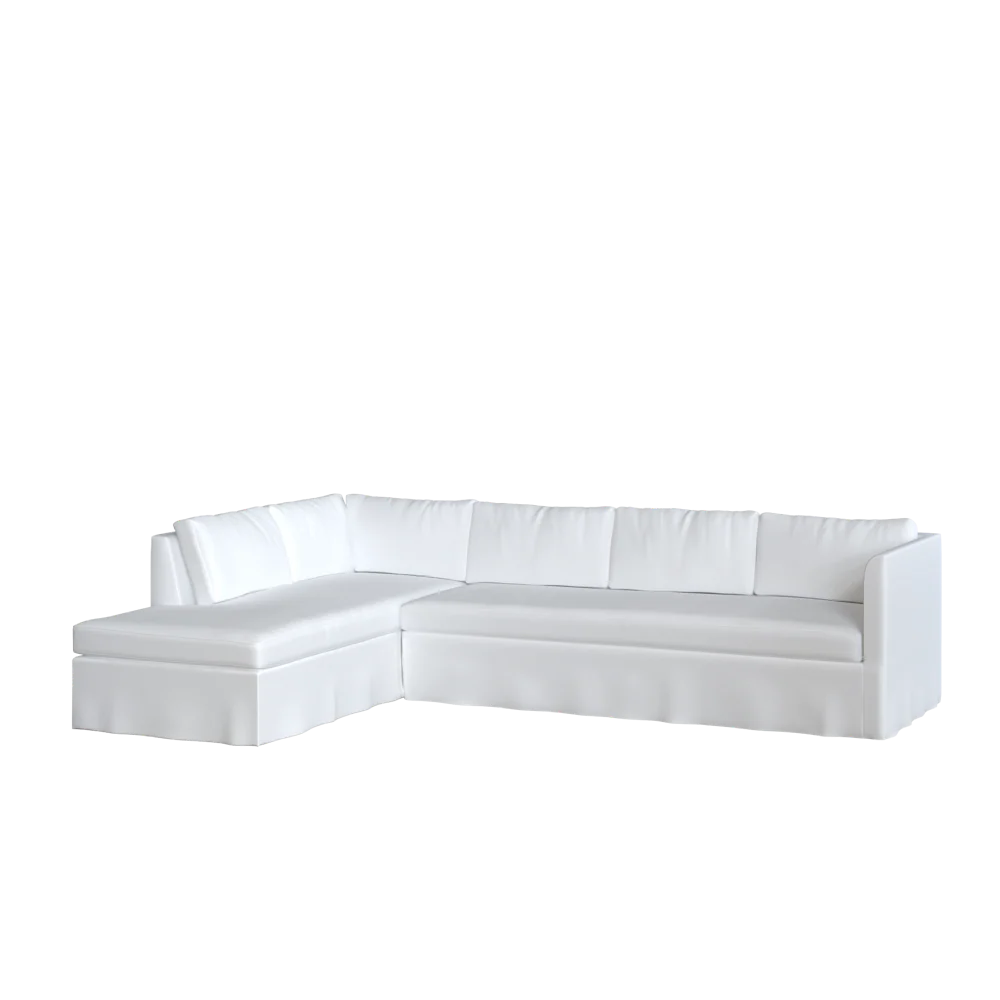 The Slipcovered Bradley Bumper Chaise Sectional - Image 24