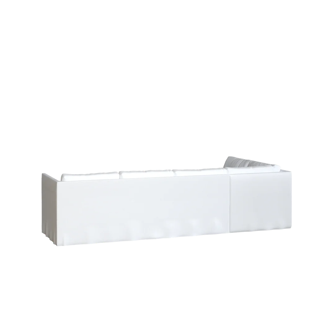 The Slipcovered Bradley Bumper Chaise Sectional - Image 9