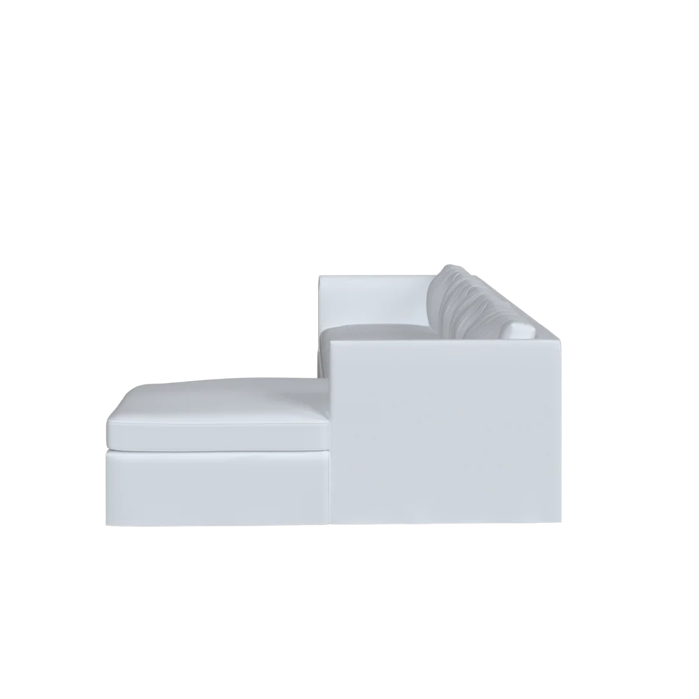 The Slipcovered Bradley Chaise Sectional - Image 21