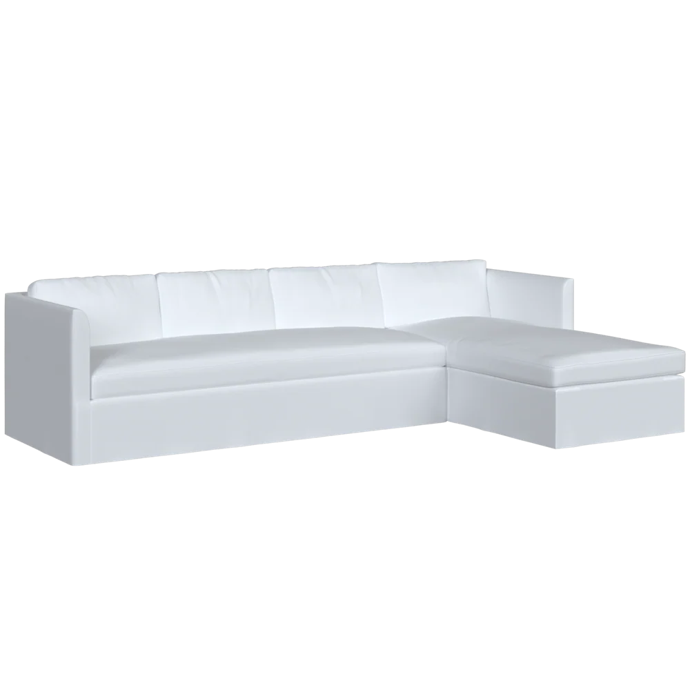 The Slipcovered Bradley Chaise Sectional - Image 5