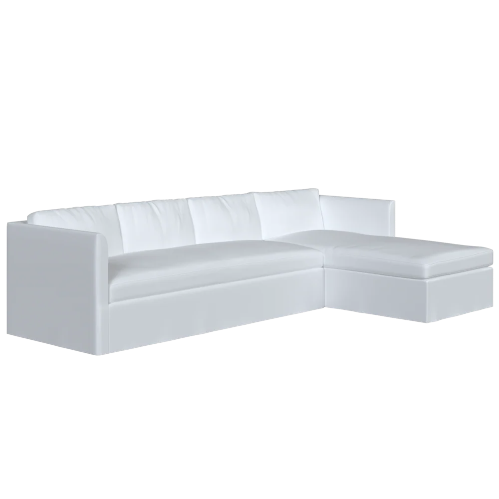 The Slipcovered Bradley Chaise Sectional - Image 6