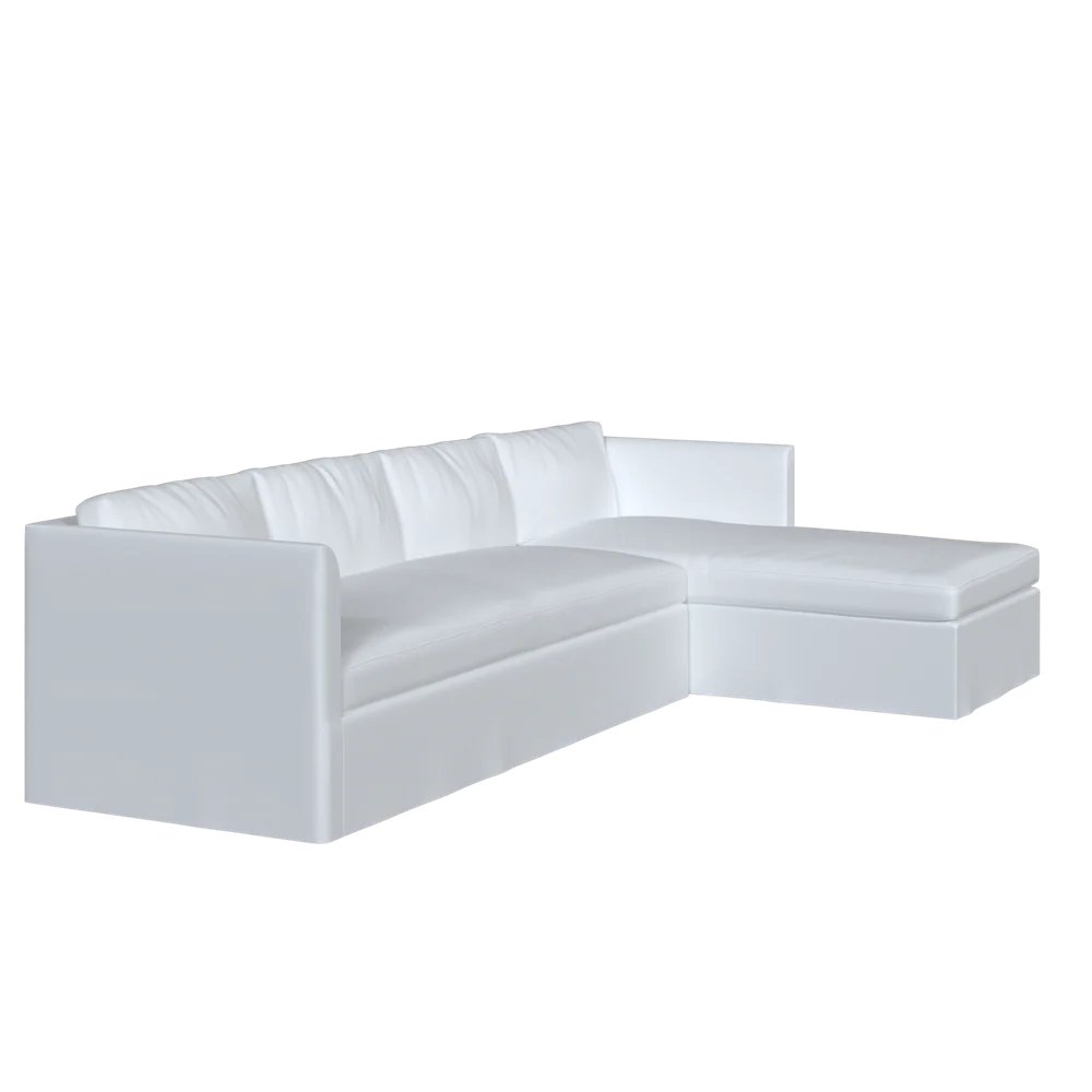The Slipcovered Bradley Chaise Sectional - Image 7