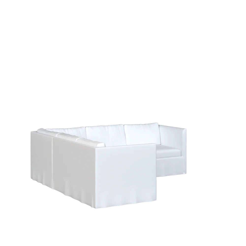 The Slipcovered Bradley Return Loveseat Sectional - Image 10
