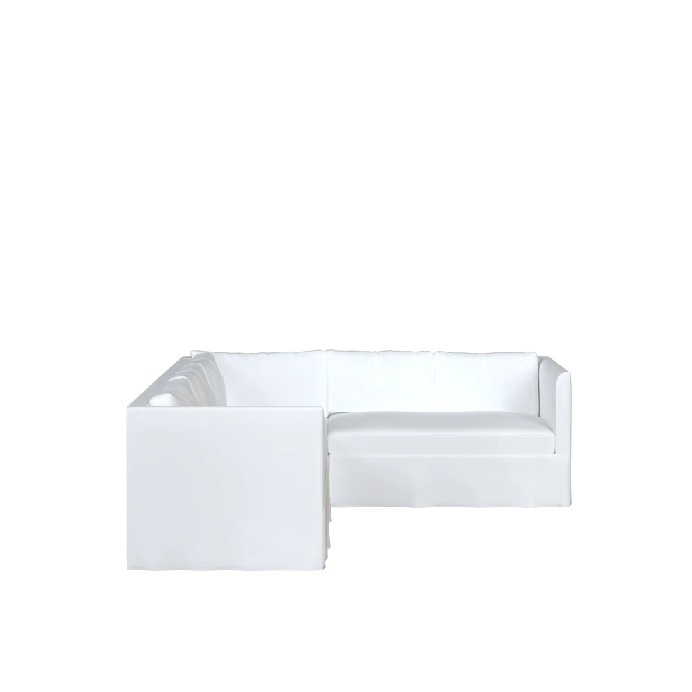 The Slipcovered Bradley Return Loveseat Sectional - Image 14