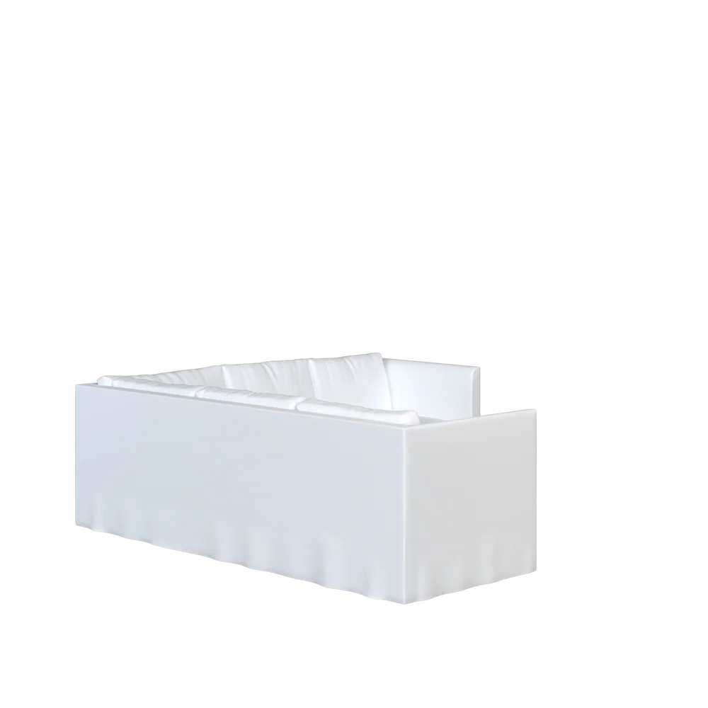 The Slipcovered Bradley Return Loveseat Sectional - Image 17
