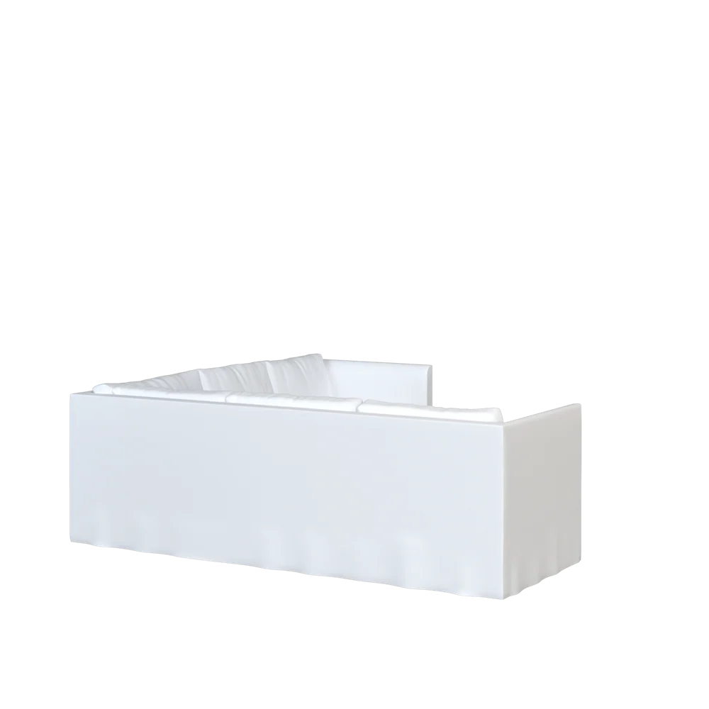The Slipcovered Bradley Return Loveseat Sectional - Image 18