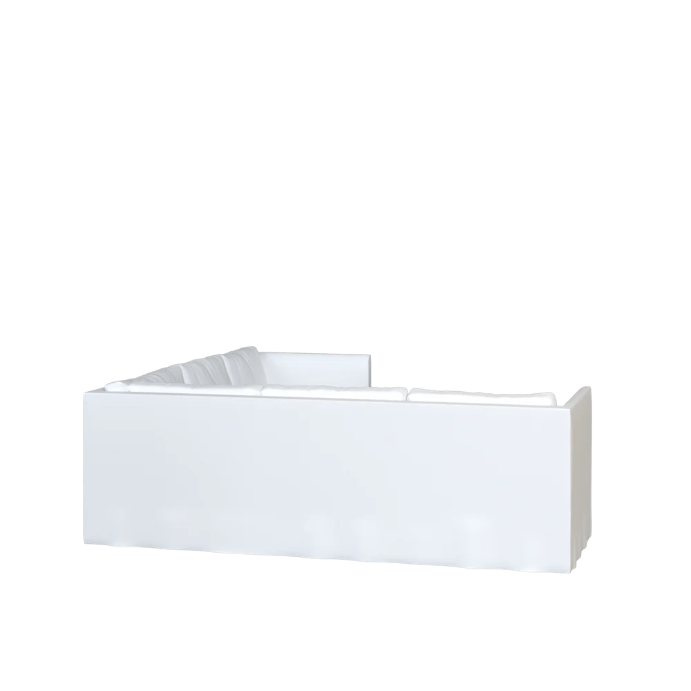 The Slipcovered Bradley Return Loveseat Sectional - Image 19