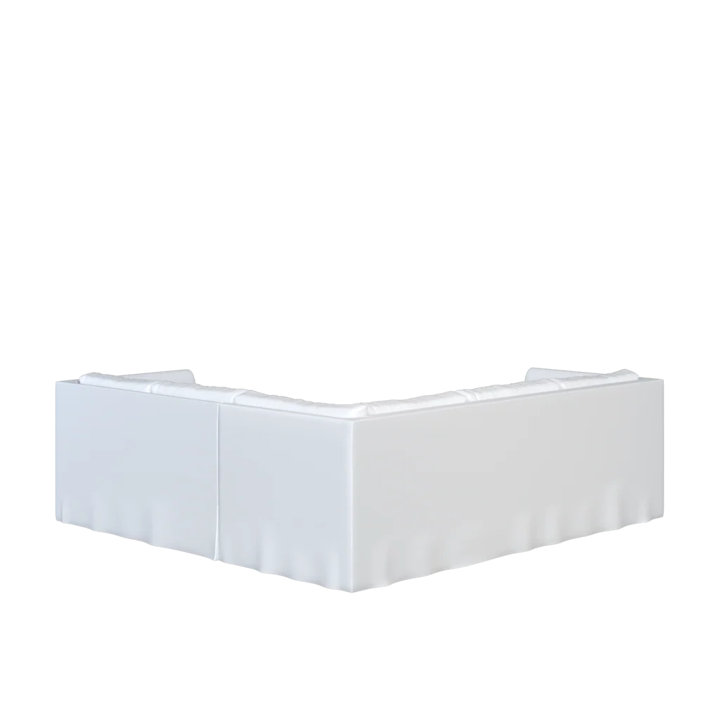 The Slipcovered Bradley Return Loveseat Sectional - Image 23