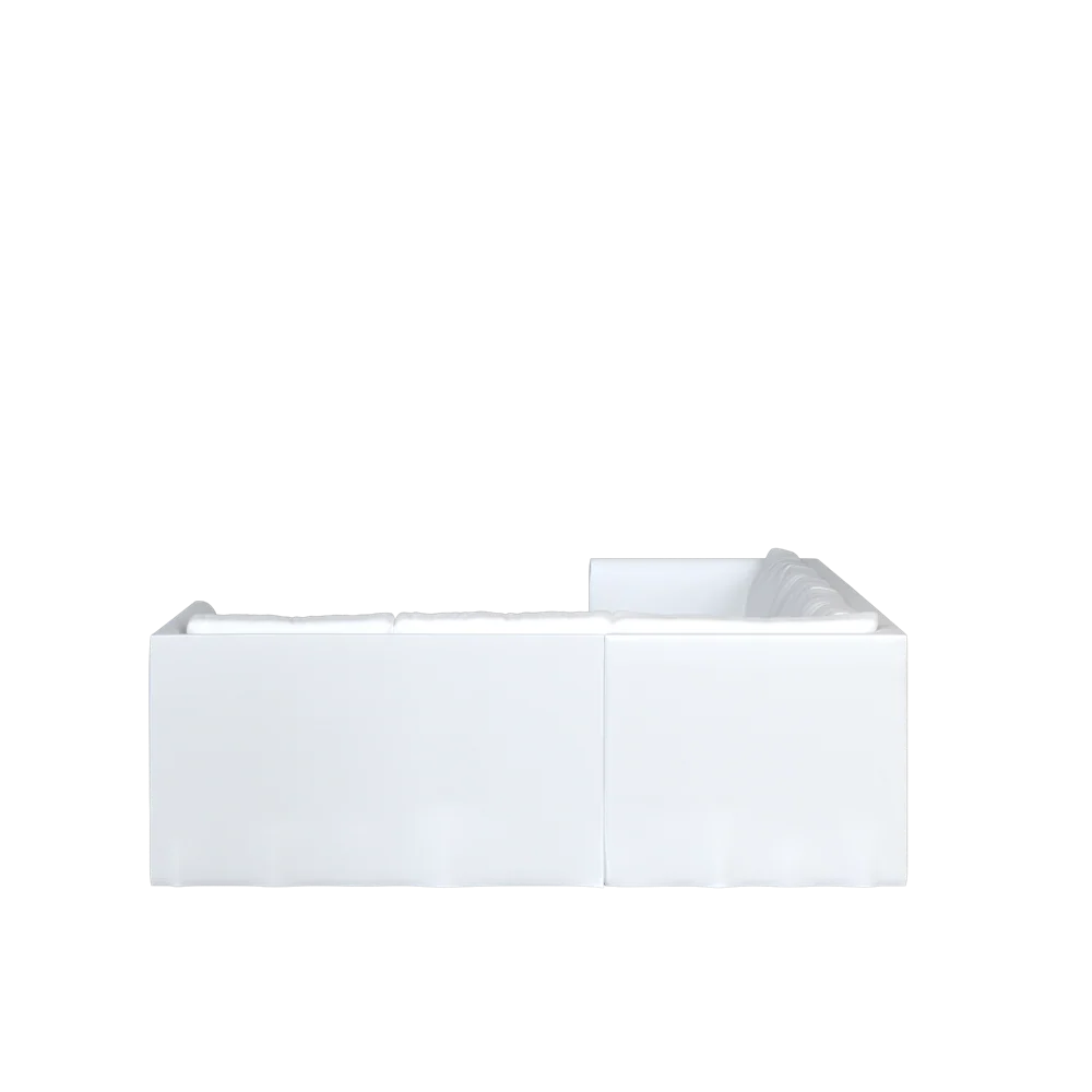 The Slipcovered Bradley Return Loveseat Sectional - Image 26