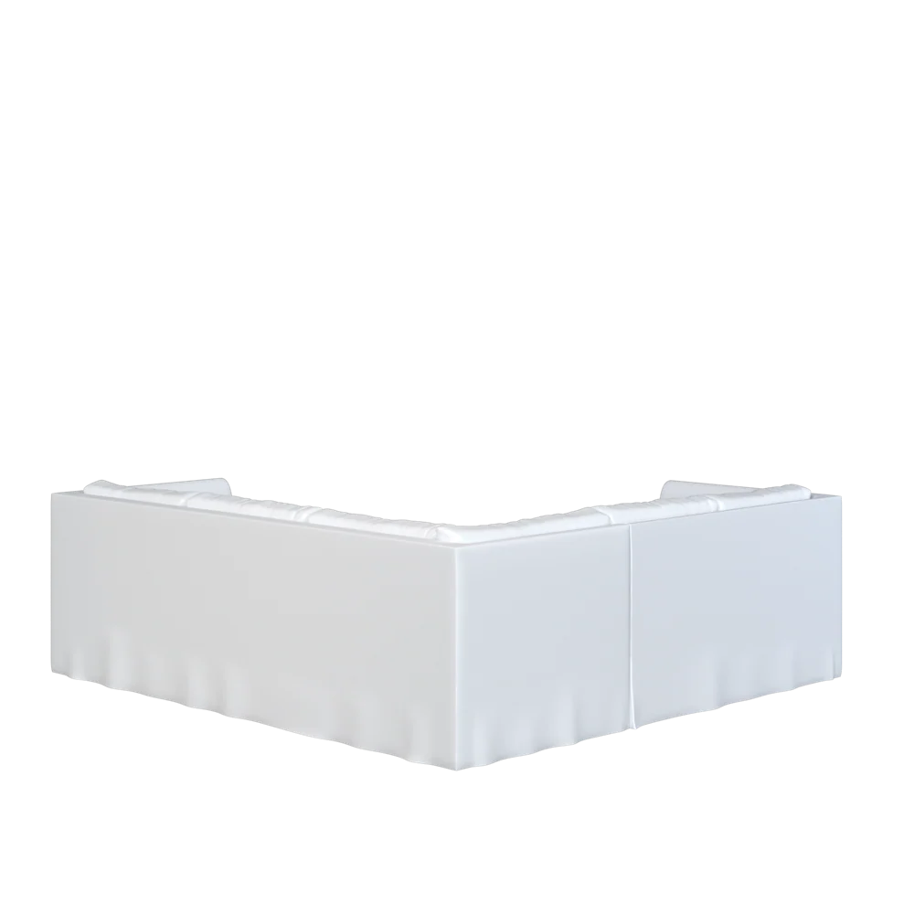 The Slipcovered Bradley Return Loveseat Sectional - Image 3