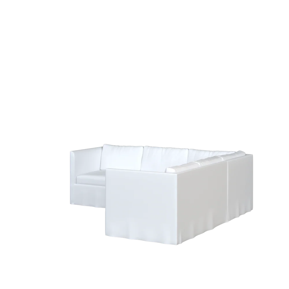 The Slipcovered Bradley Return Loveseat Sectional - Image 30