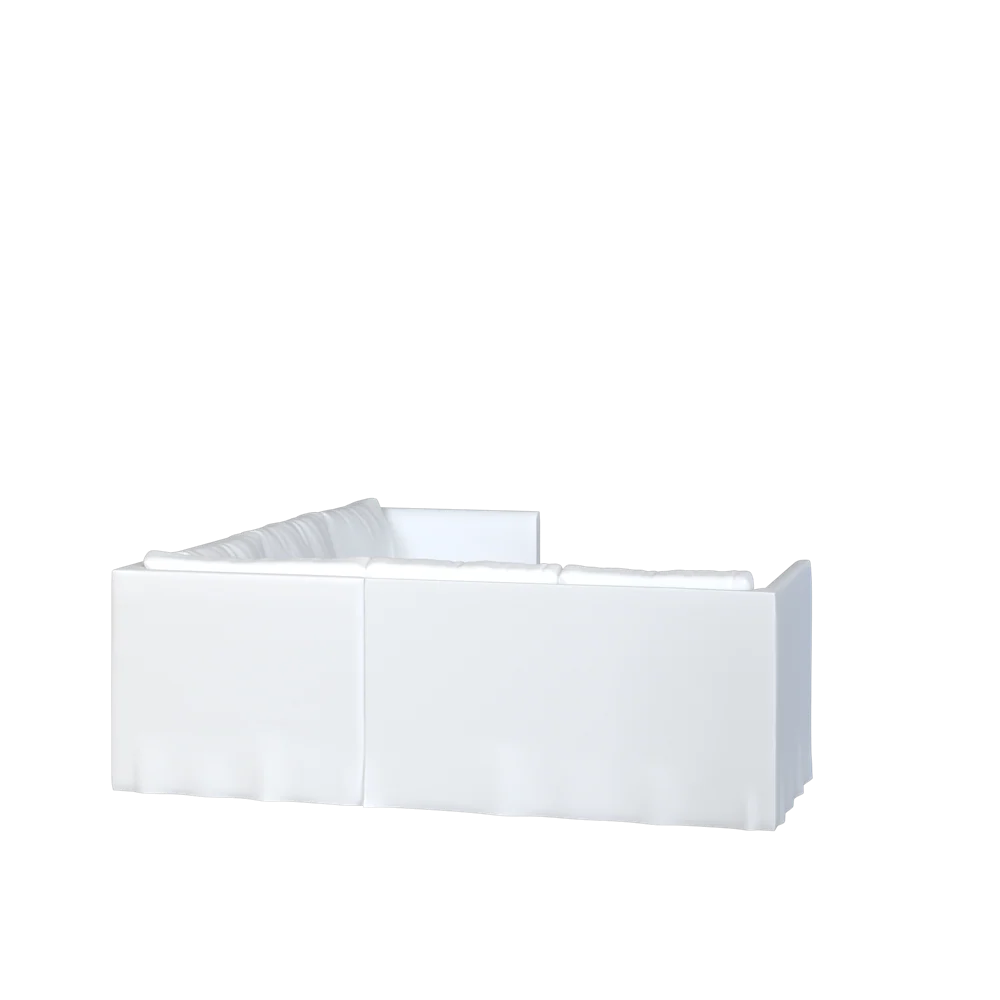 The Slipcovered Bradley Return Loveseat Sectional - Image 7