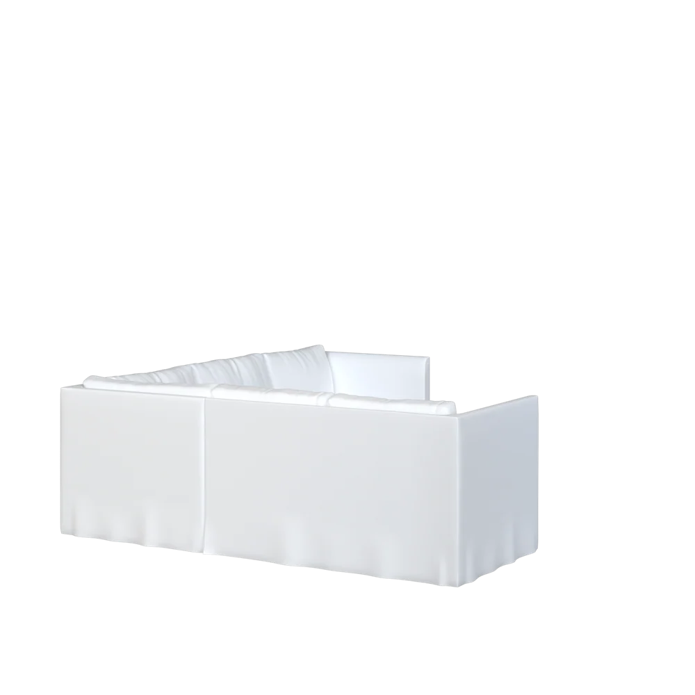 The Slipcovered Bradley Return Loveseat Sectional - Image 8