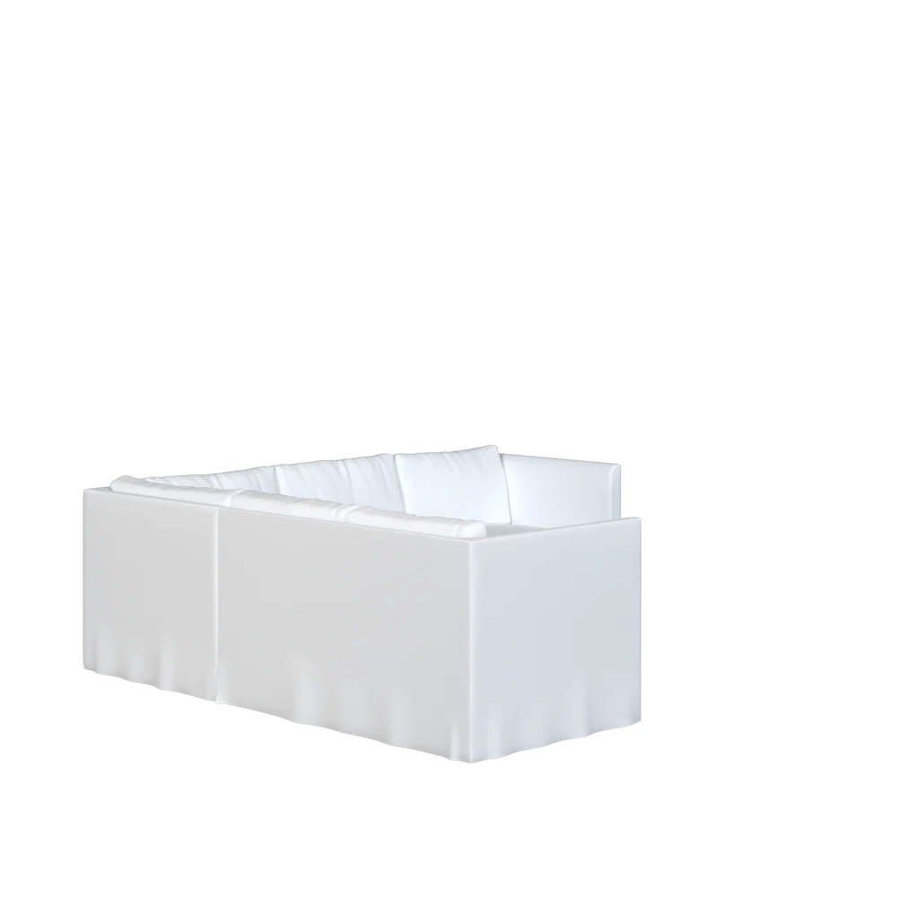 The Slipcovered Bradley Return Loveseat Sectional - Image 9