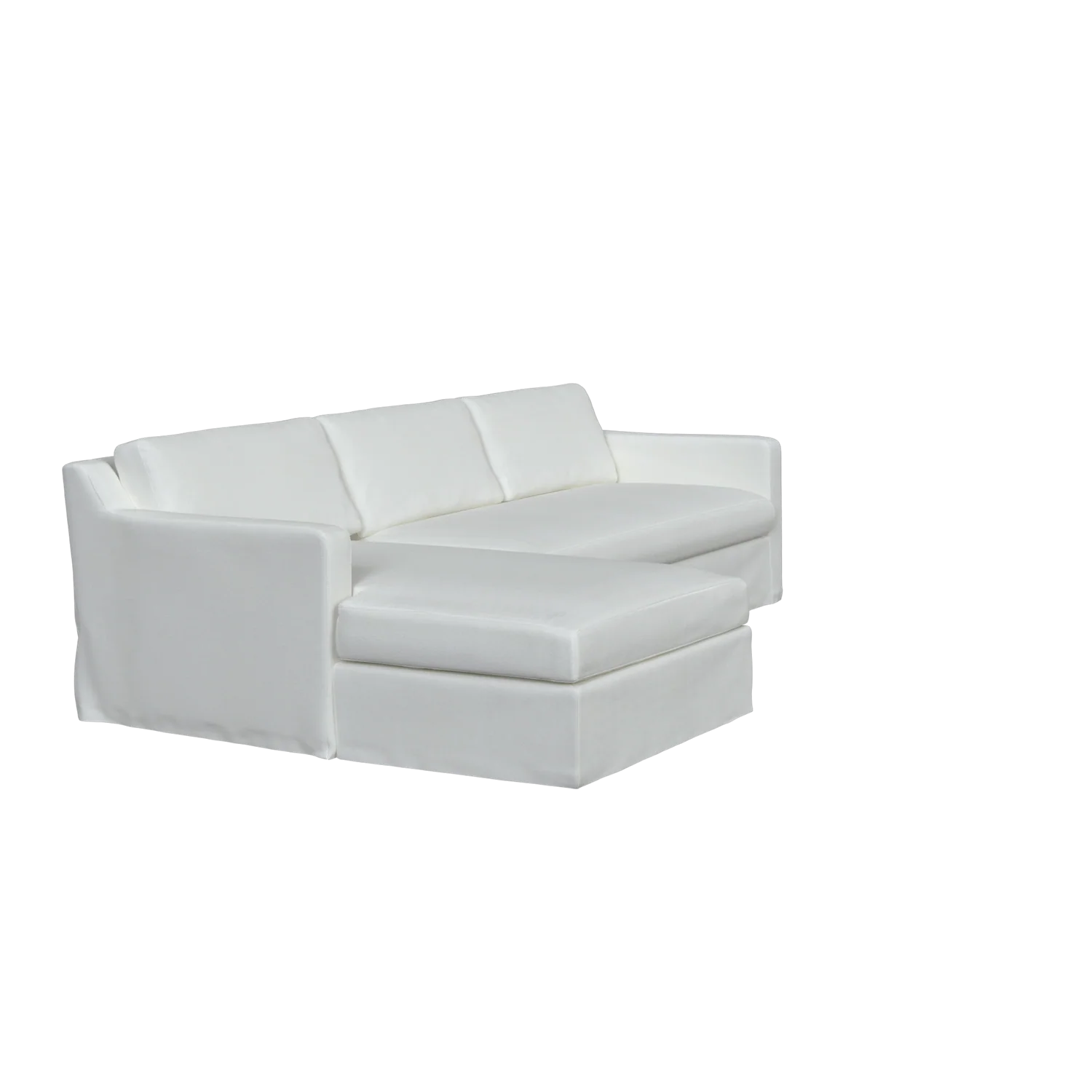 The Slipcovered Cab Chaise Sectional - Image 8