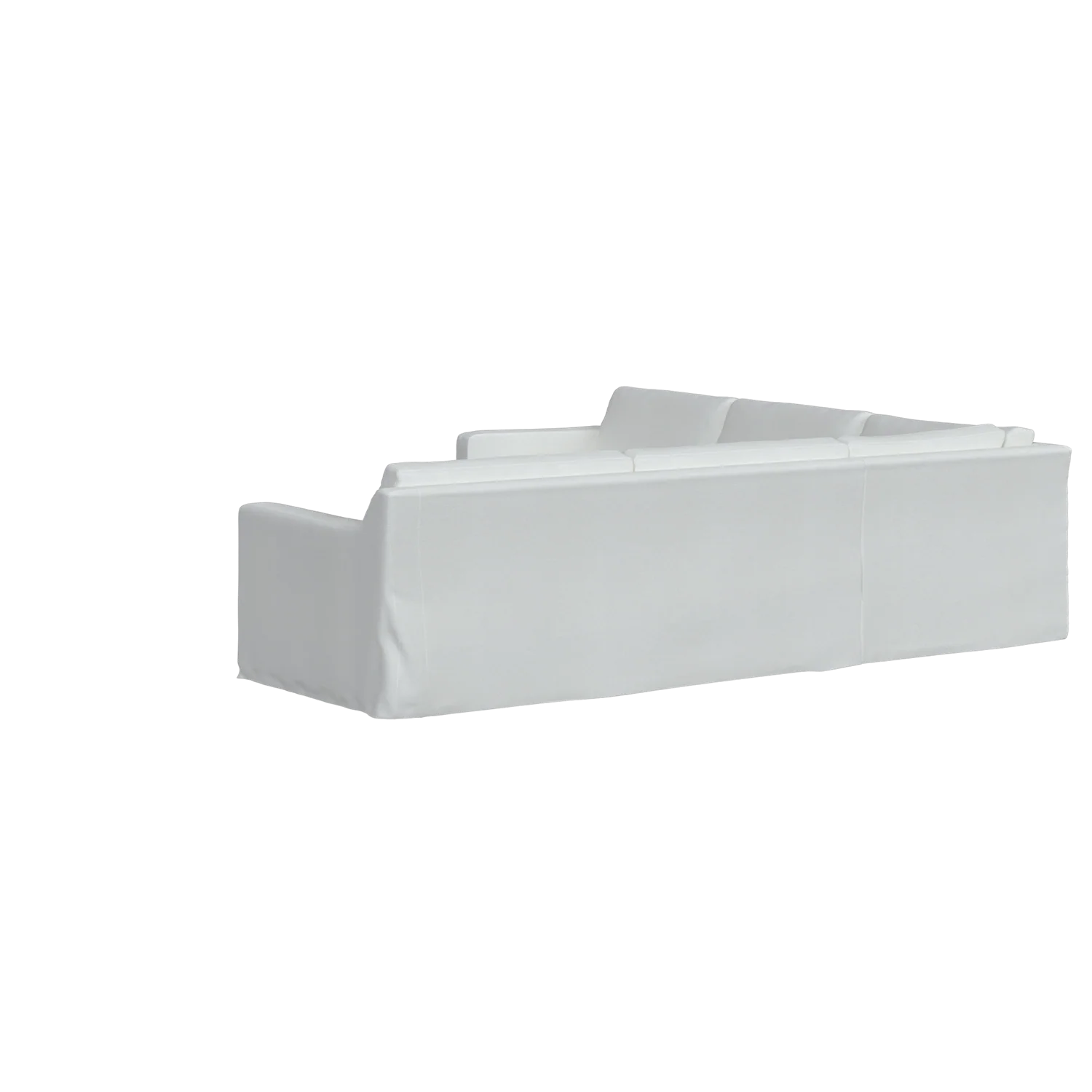 The Slipcovered Cab Corner Sectional - Image 17